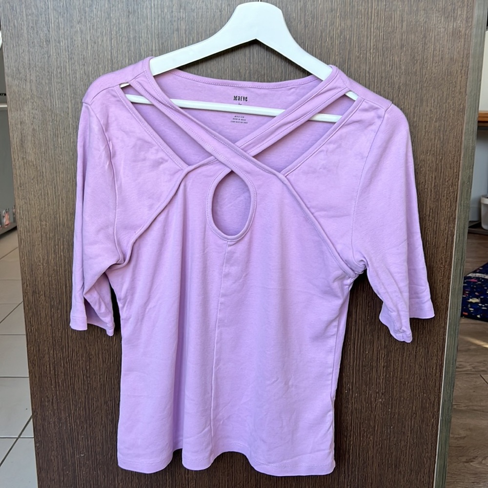 Lavender blouse Anthropologie
